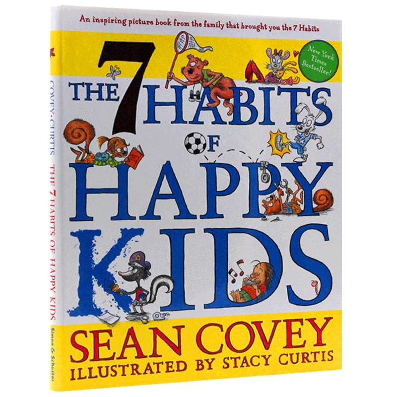 高效能儿童的七个习惯 英文原版 The 7 Habits of Happy Kids 快乐孩子的7个习惯 全英文版 精装进口英语书籍