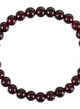 天然石榴石手串女水晶手链全净体