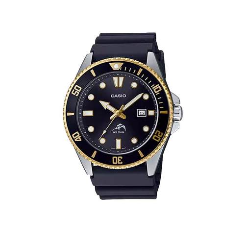 剑鱼水鬼海洋之心枪鱼比尔盖茨同款防水卡西欧手表男MDV-106G-1A