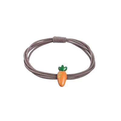 杨倩同款卖萌可爱草莓皮绳发饰