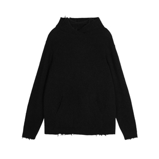 【连帽针织衫】JNBY/江南布衣马海毛混纺毛衣套头衫宽松长袖上衣