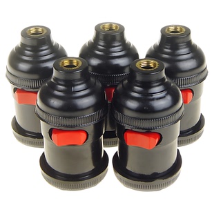 天河管接带开关灯头车床灯座机床工作灯E27螺口悬吊灯头一盒20个