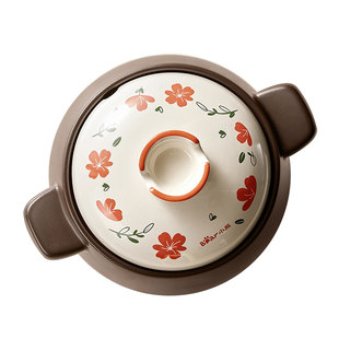 小熊砂锅煲家用汤锅煲汤石锅陶瓷锅沙锅耐高温干烧不裂燃气灶专用