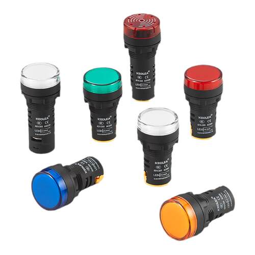 KEOLEA高品质 AD16-22DS LED 信号灯 电源指示灯220V 24V 开孔22M