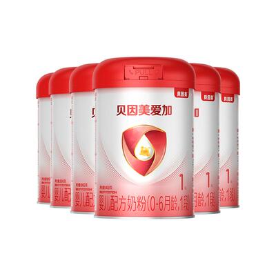 贝因美1段幼儿奶粉800g×6罐