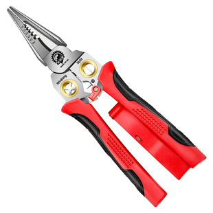 剥线钳多功能电工专用钳子新款电笔10合1带测电功能不锈钢尖嘴钳