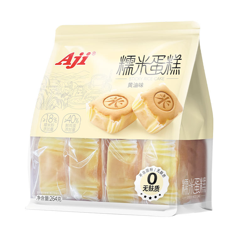 Aji糯米蛋糕264g 早餐下午茶小面包营养糕点心软糯香甜休闲零食品