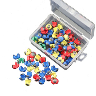 开口铅坠包胶咬铅夹铅微铅不伤线钓鱼铅坠矶钓筏钓铅配件锡坠渔具