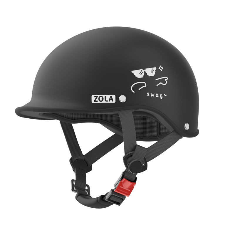 新国标3C认证电动摩托车头盔男女冬季防晒半盔四季通用无镜安全帽