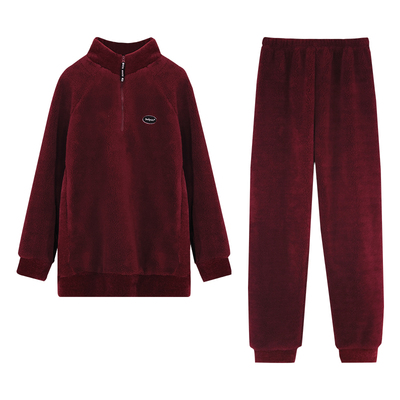 贝妍秋冬珊瑚绒新婚情侣睡衣套装