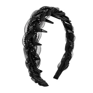 新款巴黎王妃发箍女升级版宽边麻花辫发捆防滑高颅顶防滑头箍发饰