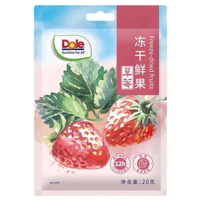 Dole都乐冻干鲜果草莓脆果干