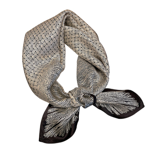 经典编织香香风格！杭州丝绸桑蚕丝丝巾秋款洋气时尚韩版百搭方巾