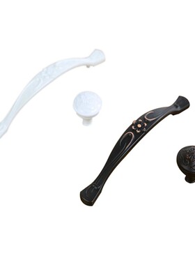 网红象牙白现代简约风抽屉把手