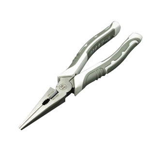 福冈工具进口多功能尖嘴钳子钓鱼钳钢丝钳轻巧防滑手柄多用迷你