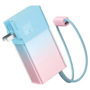 新国标3C认证可登机2025新款品胜充电宝10000毫安小巧便携自带插头自带线30W超级快充PD闪充多功能移动电源