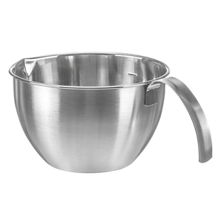 霜山304不锈钢料理碗带把手烘焙和面打蛋碗带刻度厨房备菜沙拉碗