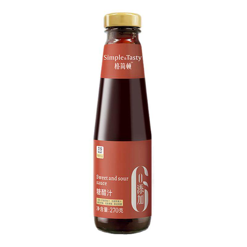 格简顿糖醋汁家用甜酸酱0脂肪0添加防腐剂糖醋排骨酱汁调味料