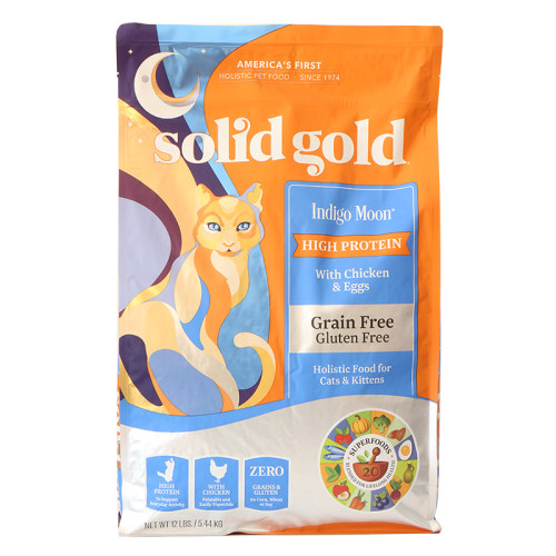 土猫宠物 美产Solid Gold素力高猫粮金装成幼猫主粮美毛鸡肉鳕鱼