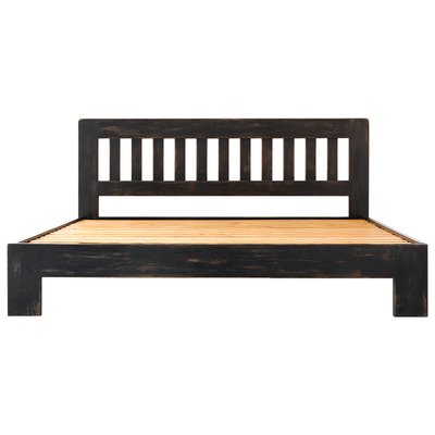 新中式风做旧双人全实木床