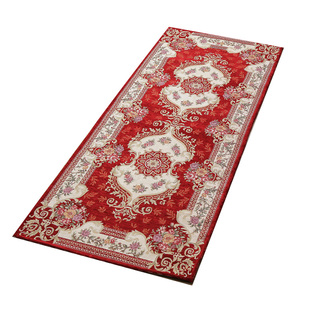 床边地毯卧室欧式床尾长条床前垫子家用长方水洗脚垫房间床头地垫