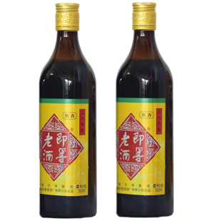即墨老酒五年陈酿500ml瓶装即墨黍米黄酒阿胶糕用药引子用新华锦
