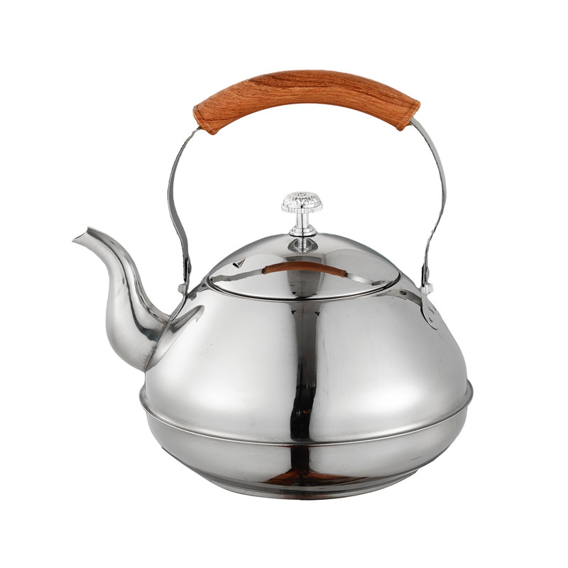 不锈钢茶壶茶楼煮水壶如意花茶壶