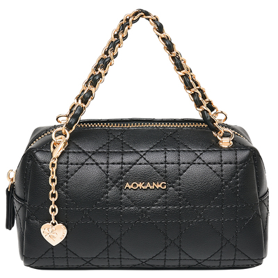 奥康菱格链条包2026女士斜挎包