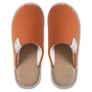 春秋亚麻拖鞋女士家居室内棉麻四季地板老年人防滑布拖鞋男款家用