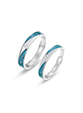 SinceYou银河之恋对戒情侣轻奢