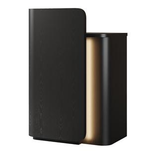 众匠坊店铺小型收银台黑色餐厅迎宾台咨询台引导台酒店前台接待台