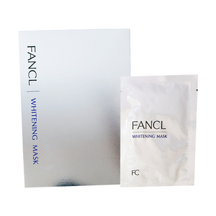 日本直邮 fancl whitening mask芳珂净白精华美白面膜保湿 6片盒
