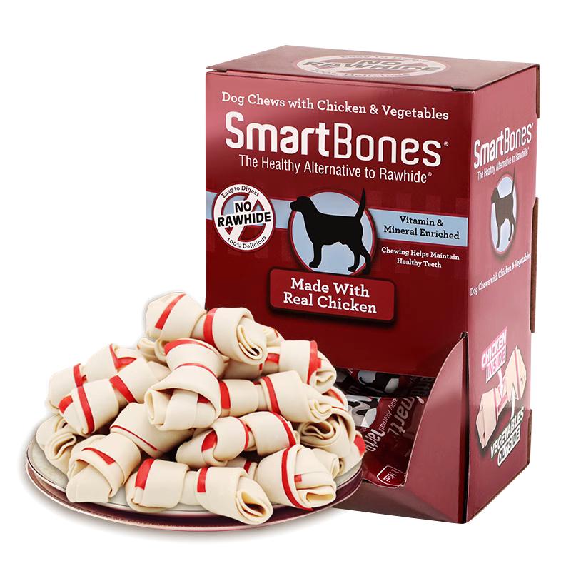 SmartBones狗狗零食磨牙棒洁齿骨泰迪咬胶宠物零食训犬奖励骨头