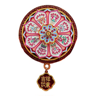 小红书新款吉祥如意呼和浩特爆款冰箱贴吉祥如意多层旋转冰箱贴