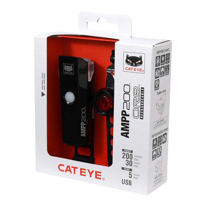 CATEYE猫眼骑行车灯套装充电防水