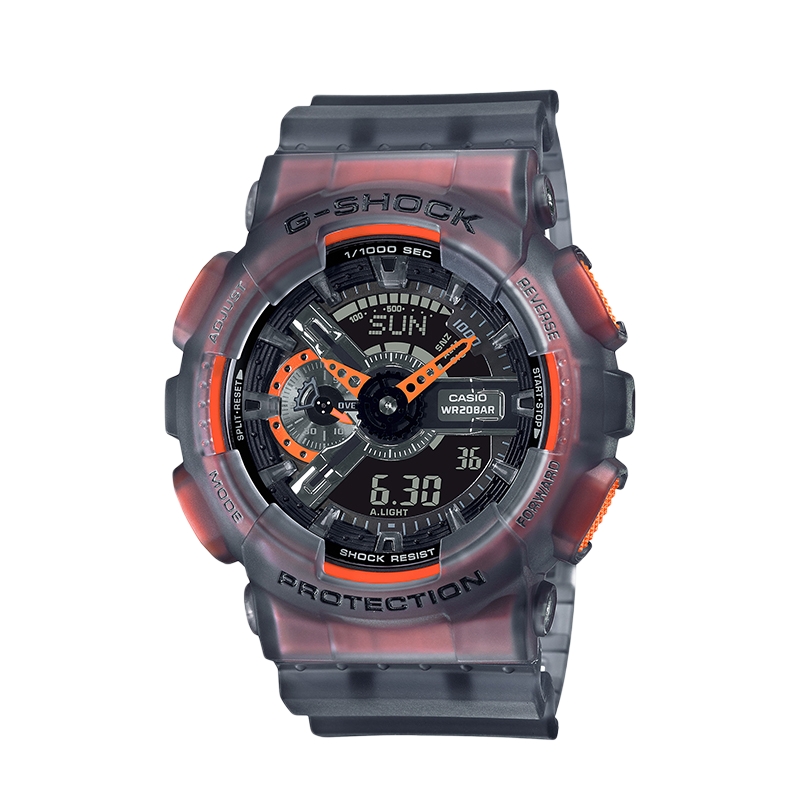 casio卡西欧海外旗舰店GA-110LS防水手表男官网官方运动G-SHOCK