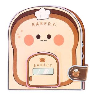 面包小吃店安静书免裁剪手工DIY材料包儿童女孩玩具麻辣烫零食店