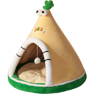 猫窝狗窝冬天加厚保暖安全感封闭式宠物睡觉不倒塌大帐篷四季通用