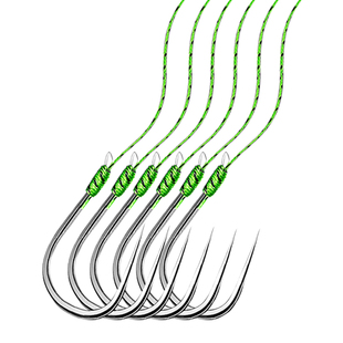 防咬线大力马pe线土鲮新关东短线防缠子线双钩成品无倒刺鱼钩套装