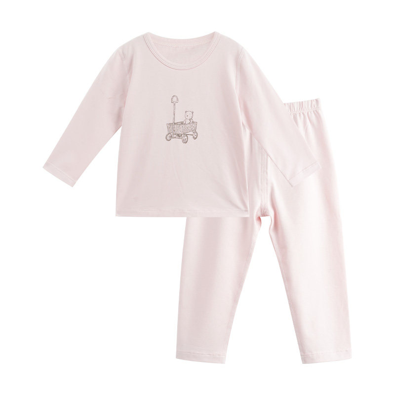 LK儿童内衣套装女童桑蚕丝空调服