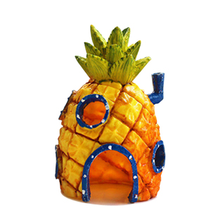 菠萝屋躲避屋鱼缸装饰小摆件造景小鱼虾屋窝繁殖慈鲷躲避陶罐洞石