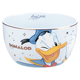 迪士尼正版米奇唐老鸭米饭碗面碗菜盘子高级情侣陶瓷餐具套装新款