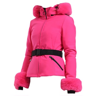 GsouSnow滑雪服女款户外防风防水单双板修身滑雪专业羽绒保暖外套