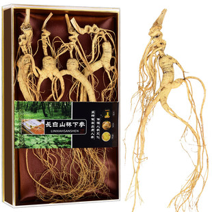 全延18年野山参林下参长白山足干人参泡酒老山参东北整枝礼盒装