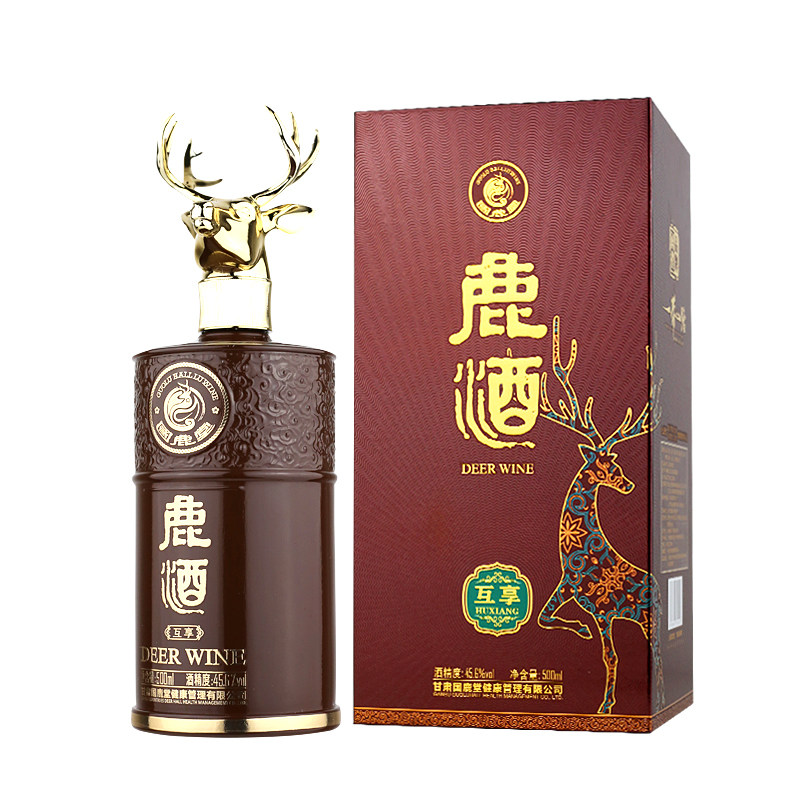 瑞鹿鹿酒 瑞禧鹿互享鹿血鹿鞭酒鹿筋鹿尾酒 礼盒装特产正品500ml