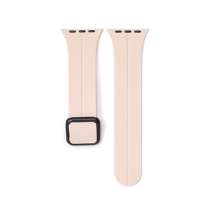 iserisewatch适用于iwatch10表带s11硅胶苹果手表se夏天applewatch磁吸s9粉色运动透气s76男女生高级创意41mm
