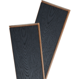 云逸木地板橡木深色家用三层大板黑色实木复合地板地暖ENF设计师