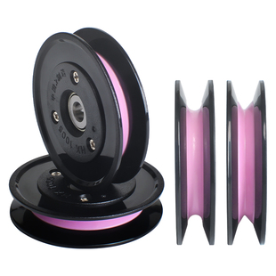 1005组合式过线导轮陶瓷塑胶45mm过丝导线轮电线纺织张力枪放线架