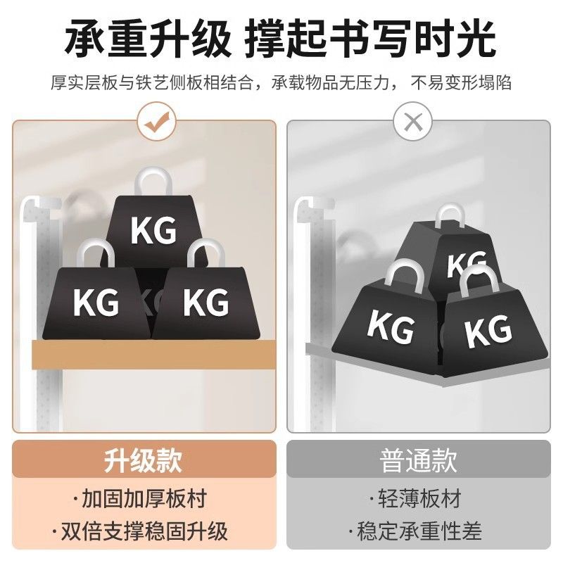 桌面置物架桌上书架洞洞板家用书桌收纳展示架办公室工位多层学习