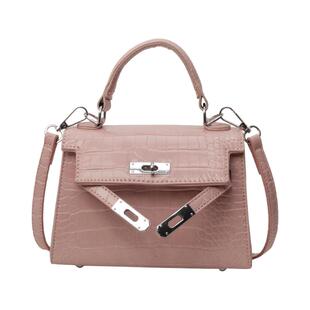 Clean Knоck鳄鱼纹手拎包包女2026新款百搭凯莉包潮流斜挎包女包